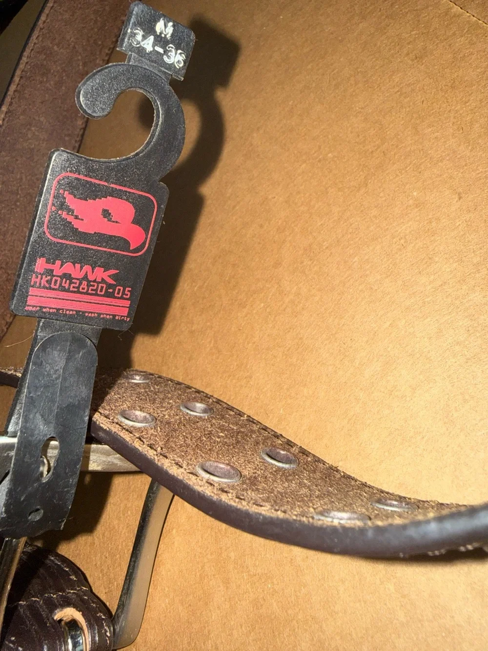 Tony Hawk Brown Leather Skater Belt - Men's Size 34-36 G7